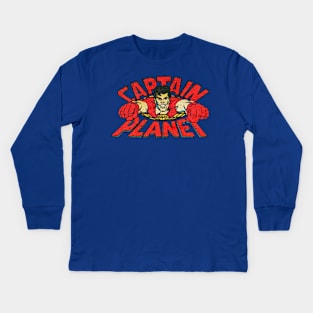 The power is yours Captain planet Kids Long Sleeve T-Shirt